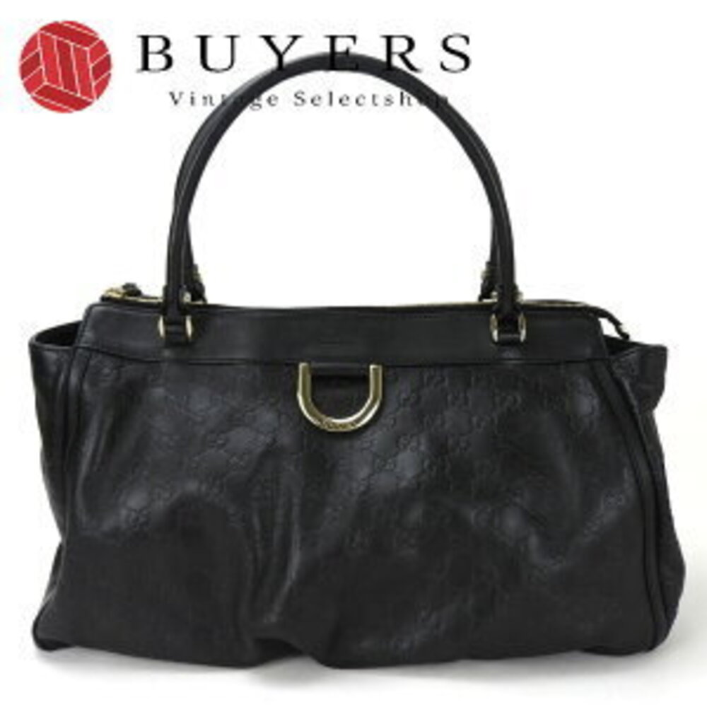Gucci Shoulder Bag Tote Guccissima black leather handbag guccisima